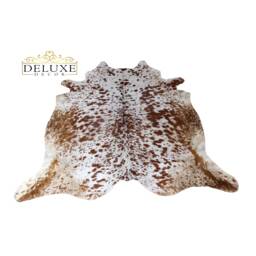 Brown & White Cowhide Rug, Natural Hair On Hide Area Rug - thumbnail 1