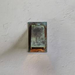 Black Patina Outdoor Sconce Lighting, Oxidized Copper Wall Sconce, Farmhouse Light, Exterior Front Door Lamp - thumbnail 3