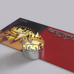 Nativity Scene Orient Shadow Play Mesmerizing Candle Attachment For Beautiful Christmas Decor - Perfect Holiday Gift - thumbnail 3