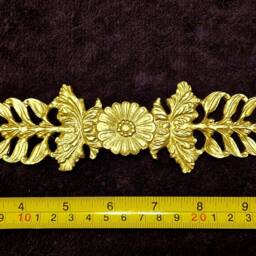 Ornate Applique Gilt Or White French Style Decorative Wall Furniture Onlay Moulding Pediment Plastic Decoration - thumbnail 2