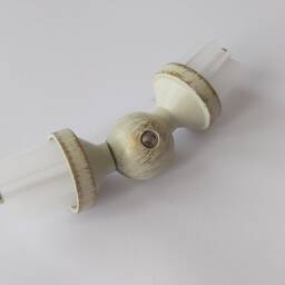 Bay Window Vintage White Curtain Pole Connector 25mm/ 16mm - Pack Of 1 - thumbnail 3