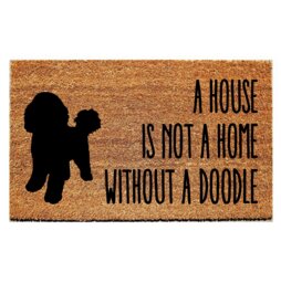 Custom Doormat - A House Is Not A Home Without Doodle