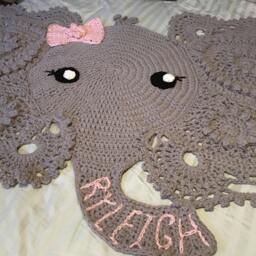 Crocheted Elephant Rug - thumbnail 4