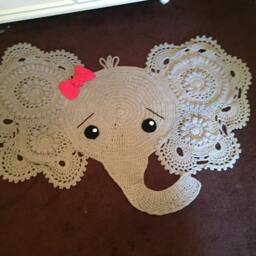 Crocheted Elephant Rug - thumbnail 3