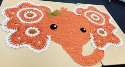 Crocheted Elephant Rug - thumbnail 1