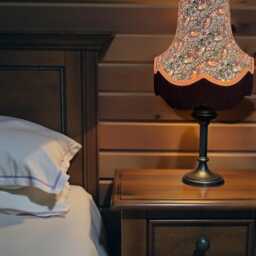 Handcrafted William Morris Strawberry Thief Fabric Lampshades Burnt Orange Braid, Black Fringe, UK Handmade - thumbnail 3