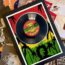 Framed Vinyl Record - Bob Marley Blackman Redemption Reggae Music Merch Memorabilia Unique Gift Idea 70S Wall Art - thumbnail 3