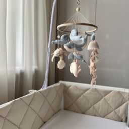 Ocean Baby Mobile Whale, Turtle, Jellyfish Crib Decor - thumbnail 2