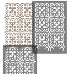 Taza Moroccan Wallpaper Stencil Reusable Diy Home Decor - thumbnail 3