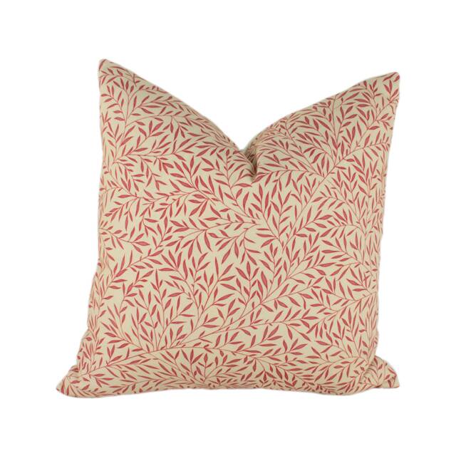 William Morris - Lily Leaf Red Cushion Cover Throw Pillow Stunning Designer Home Decor - image 1