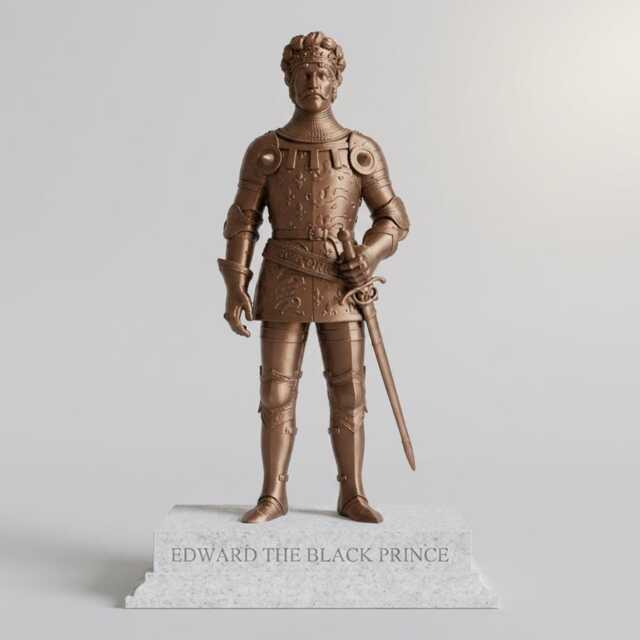 Edward The Black Prince Statue - Of Wales Hundred Years' War Hero - image 1