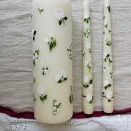 Christening Candles - Bespoke Set Of 3 - thumbnail 3