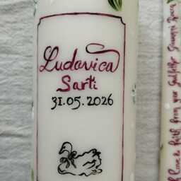 Christening Candles - Bespoke Set Of 3 - thumbnail 4