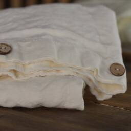 Duvet Cover Set & Pillow With Button Closure Antique White Color Stone Washed Seamless Full King Quilt Linen Duvet Cover Full - thumbnail 2