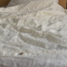 Duvet Cover Set & Pillow With Button Closure Antique White Color Stone Washed Seamless Full King Quilt Linen Duvet Cover Full - thumbnail 3