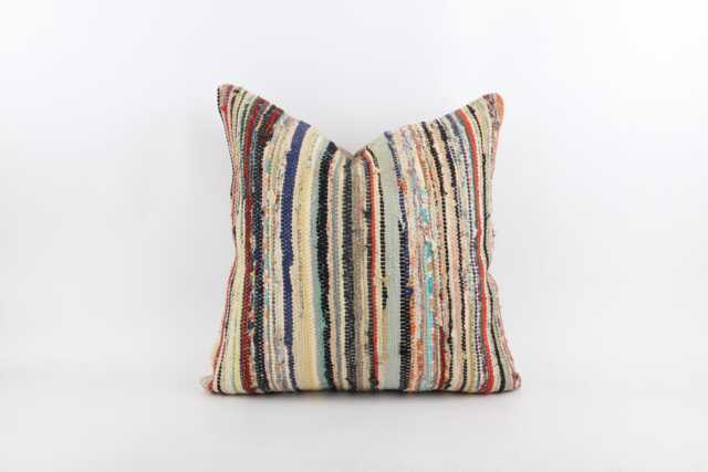 20'' Vintage Turkish Kilim Pillow Cover Bohemian Cushion - image 1
