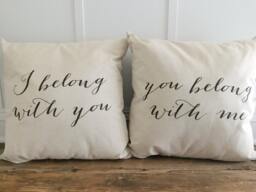 I Belong With You Pillow Cover Set Of 2 - thumbnail 1