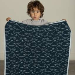 Delta ~ Cotton Heirloom Knit Baby Blanket Machine Washable Can Be Personalized - thumbnail 2