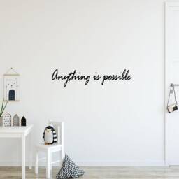 Vwaq Anything Is Possible Vinyl Wall Decal Inspirational Quote Art Sticker - thumbnail 1