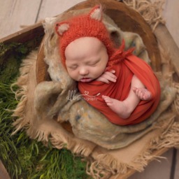Newborn Baby Photography Prop, Wrap, Swaddle Blanket, Cocoon Infant Photo Stretchy Jersey Wrap - thumbnail 3