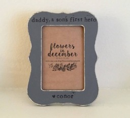 Personalized Father's Day Picture Frame, Daddy's First Hero - thumbnail 1