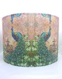 Peacock Flower Bedside Table Ceiling Lampshade Night Light Gift Home & Living Art Decor Handmade - thumbnail 1