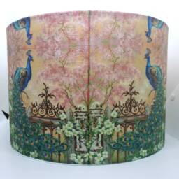 Peacock Flower Bedside Table Ceiling Lampshade Night Light Gift Home & Living Art Decor Handmade - thumbnail 2