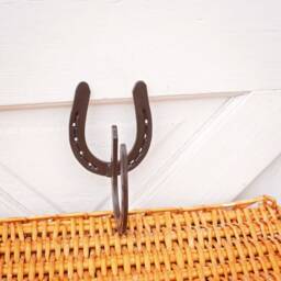 Hooks, Curtain Rod Holder, Coat Horseshoe Decor, Art, Tack Hooks - 1 Hook Tie Back - thumbnail 2