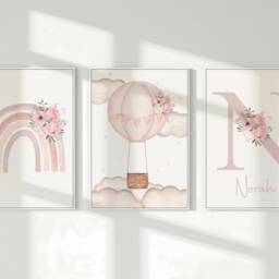 Nursery Prints, Baby Girl Room, Girls Nursery Prints, Girls Decor, Pink Nursery, Nursery Decor, Nursery Wall Art, Girls Bedroom, Toddler - thumbnail 2