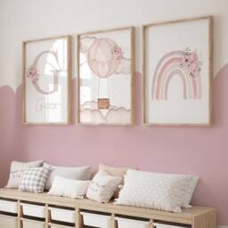 Nursery Prints, Baby Girl Room, Girls Nursery Prints, Girls Decor, Pink Nursery, Nursery Decor, Nursery Wall Art, Girls Bedroom, Toddler - thumbnail 3
