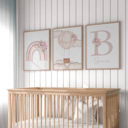 Nursery Prints, Baby Girl Room, Girls Nursery Prints, Girls Decor, Pink Nursery, Nursery Decor, Nursery Wall Art, Girls Bedroom, Toddler - thumbnail 1