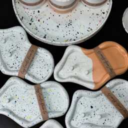 1, 2 Or 3 Electric Toothbrush Holder, Terrazzo Jesmonite Cloud Bathroom Organizer - thumbnail 3