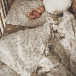 Muslin Kids Bedding Set Twig Print Duvet Cover & Pillowcase - thumbnail 4