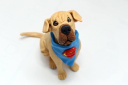 Custom Pet Superhero Figurine Personalized Dog/Cat Sculpture - thumbnail 1