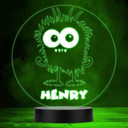 Funny Cute Cartoon Monster Multicolour Personalised Gift Led Lamp Night Light - Bedroom