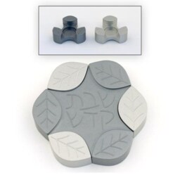 Travel Candlesticks With Shabbat Kodesh - Small Size, Leaf Design Candlestick Holders, Modern Judaica, Candle Jewish Gifts - thumbnail 3