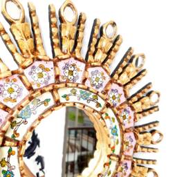 "Peruvian Mirrors ""Pink Eye 40cm" - thumbnail 3