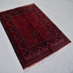 Handmade Wool Bokhara Rug Afghan Turkmen Oriental Carpet - 4.10 X 3.3 Ft - thumbnail 2