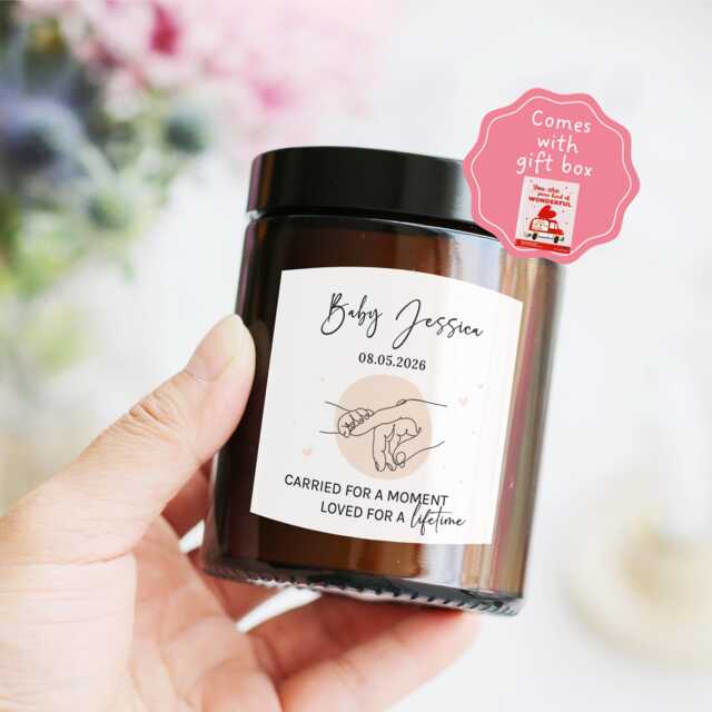 Baby Loss Gift - Sorry For Your - Miscarriage Angel Thinking Of You Sympathy Bereavement Condolences Candle - image 1