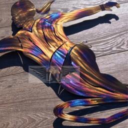 Metal Art Woman Slalom Water Skier Wall Decor - thumbnail 4