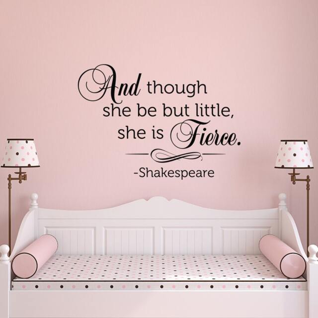 Shakespeare Quote Vinyl Wall Decal Nursery Decor P72 - image 1