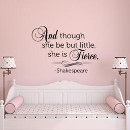 Shakespeare Quote Vinyl Wall Decal Nursery Decor P72 - thumbnail 1