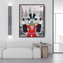 Scrooge Mcduck London Art Canvas, Alec Monopoly Pop - thumbnail 2