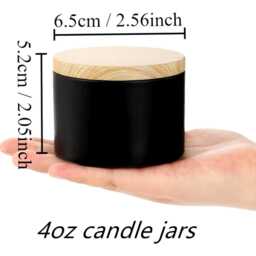 12 Pack 4Oz Candle Jar Tin With Lid Round Metal - thumbnail 2