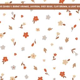 Flower Wall Decals - Floral Stickers, Boho Nursery Decor, Kids Room Art, Removable Decor - thumbnail 2
