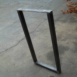Single Metal Table Leg - Breakfast Bar, Kitchen Island, Steel - thumbnail 2