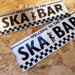 Welcome To The Ska Bar Metal Sign Horizontal - Vintage Worn Rusty Look Print Replica Rude Boy Music Small - thumbnail 3