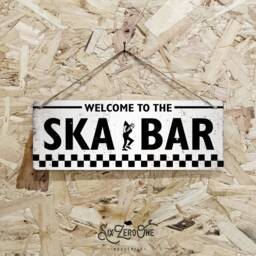 Welcome To The Ska Bar Metal Sign Horizontal - Vintage Worn Rusty Look Print Replica Rude Boy Music Small - thumbnail 2