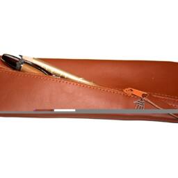 Pencil Case/Pen Bag Pouch Leather in Brown For Men Unique - thumbnail 4