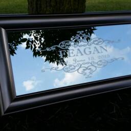 Custom Personalized Mirror, Large Barnwood Barn Wood Engraved Bar Mirror 16x20 - thumbnail 3